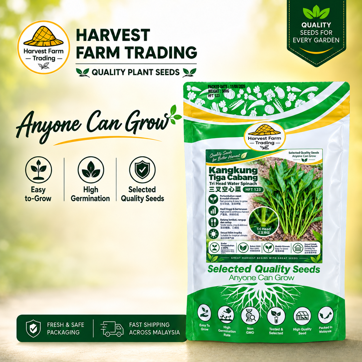 Seeds and gardening essentials for a fresh start