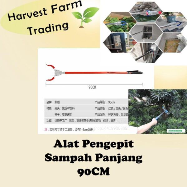 Pick-up Tools Rubbish Picker Trash Picker Multipurpose Foldable Grabber Foldable Clip Garbage pengepit sampah penyepit