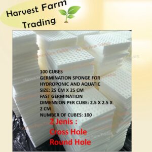 Hydroponic Set Sponge rockwool Hidroponik sponge Span pot system pipe Germination seedling starter kit plant seeds benih