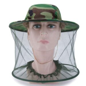 Anti Mosquito Cap Bee Net Topi Anti Nyamuk Lebah Kebun Topi Pelindung Muka topi kebun topi tahan panas garden hat