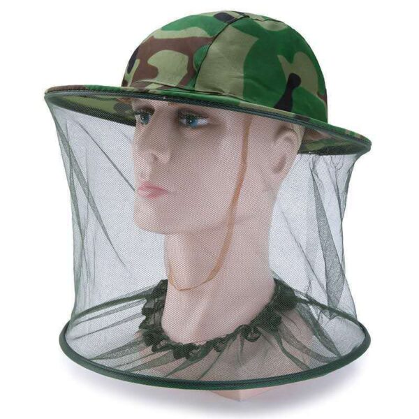 Anti Mosquito Cap Bee Net Topi Anti Nyamuk Lebah Kebun Topi Pelindung Muka topi kebun topi tahan panas garden hat - 图片 3