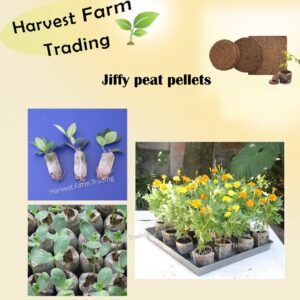 Jiffy Peat Pellet 5 Saiz 30mm 44mm Seed Starting Pallet Media Semai Benih Soil cocopeat Block Garden Seed Starter tanah