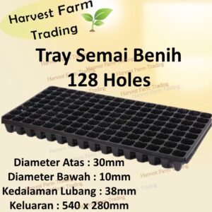 128 seedling tray tapak semaian benih 1pcs bekas semaian biji benih tapak semaian biji benih nursery 育苗盆 gardening seed