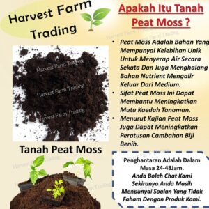 PeatMoss Soil / Seeding Substrate Soil Medium Semaian 泥碳土 import PEATMOSS HOLLAND TANAH SEMAIAN SEEDLING soil kekkila
