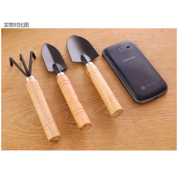 Set Of 3 Mini Garden Plant Tools Gardening Tool Spade Shovel Rake 迷你园艺工具三件套 Garden Plant Tools Gardening Tool set - Image 8