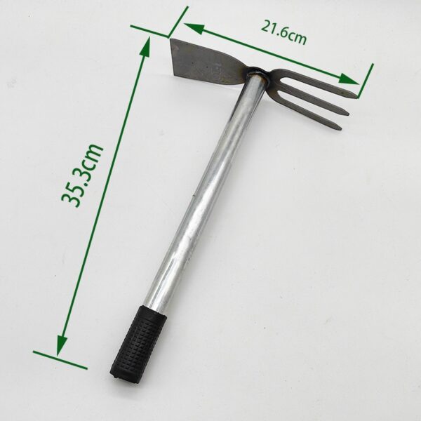 2 IN 1 Handheld Weeding Garden Hoe Rake Farm Garden Agriculture Tool Weeding Accessories 锄头 cangkul mini cabut rumput - Image 4