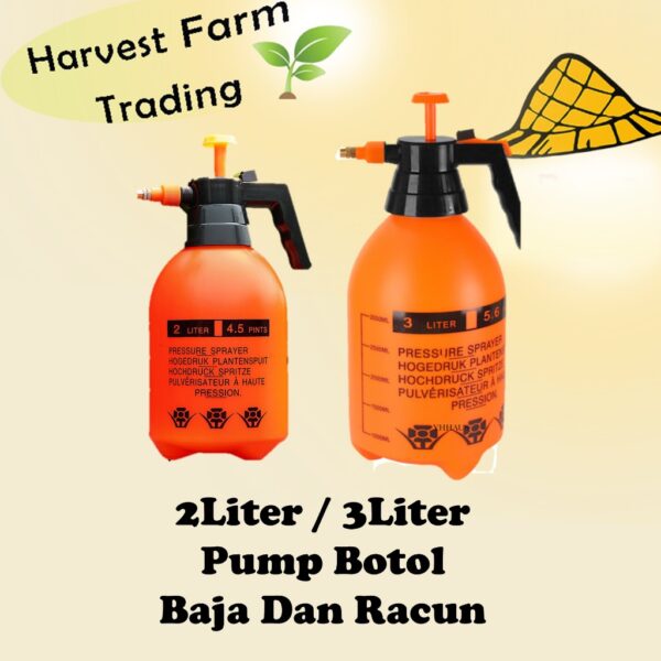 2 Liter Multi-Purpose Pressure Hand Pump Sprayer Gardening Tool Water Spray Bottle / Botol Penyembur Pam Racun 3 liter