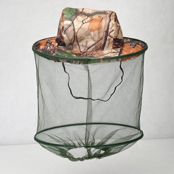 Anti Mosquito Cap Bee Net Topi Anti Nyamuk Lebah Kebun Topi Pelindung Muka 防蚊帽 topi kebun topi tahan panas garden hat - 图片 5