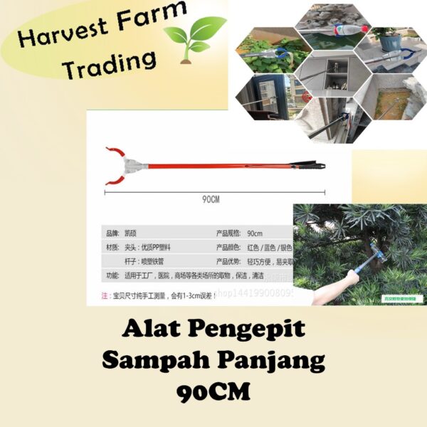 Pick-up Tools Rubbish Picker Trash Picker Multipurpose Foldable Grabber Foldable Clip Garbage pengepit sampah penyepit