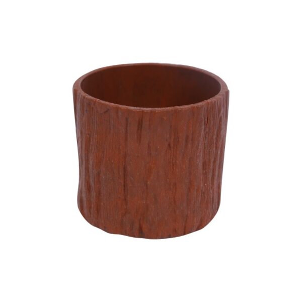 Tiruan log pasu bunga succulent resin plastik besar kecil pasu bunga balkoni bekas花盆 - Image 9
