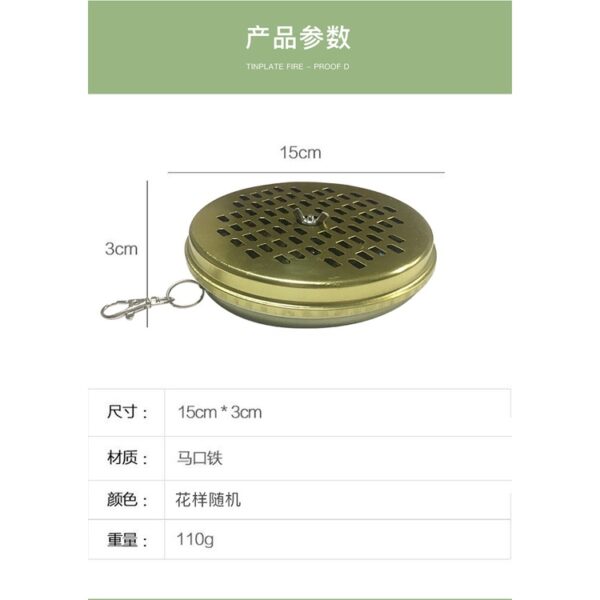 bekas ubat nyamuk lingkaran tempat letak ubat nyamuk gantung Mosquito Coil holder tray container box outdoor 驅蚊香盤 耳夾盒架 - Image 3
