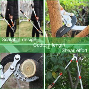Tree Branch Pruning Cutter  Shears Telescopic Expandable  Blade Wood Cutter Secateurs Home Gardening Plant Lopper Cutter
