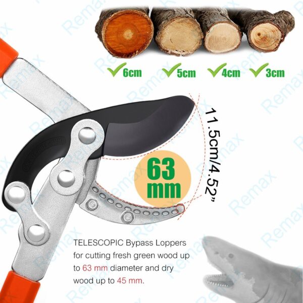 Tree Branch Pruning Cutter  Shears Telescopic Expandable  Blade Wood Cutter Secateurs Home Gardening Plant Lopper Cutter - Image 5