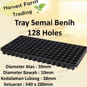 128 seedling tray tapak semaian benih 1pcs bekas semaian biji benih tapak semaian biji benih nursery 育苗盆 gardening seed